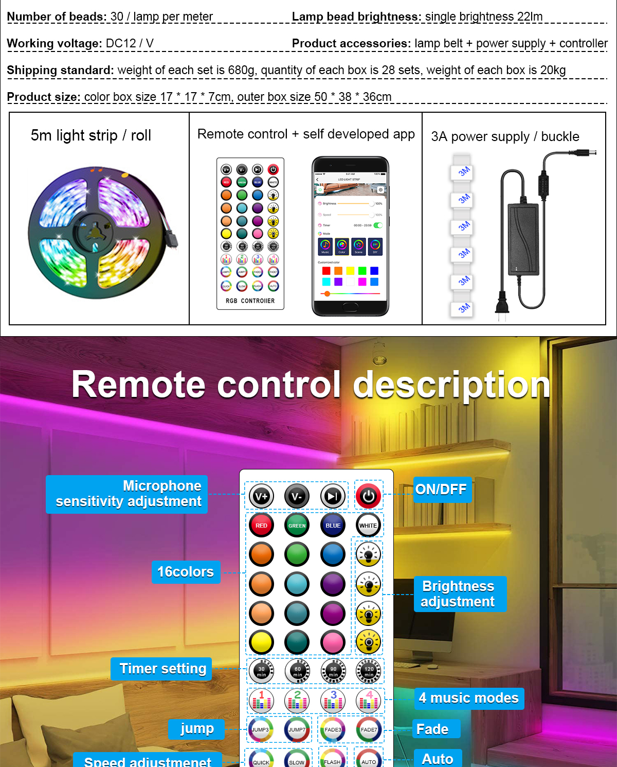 Bluetooth Light Strip