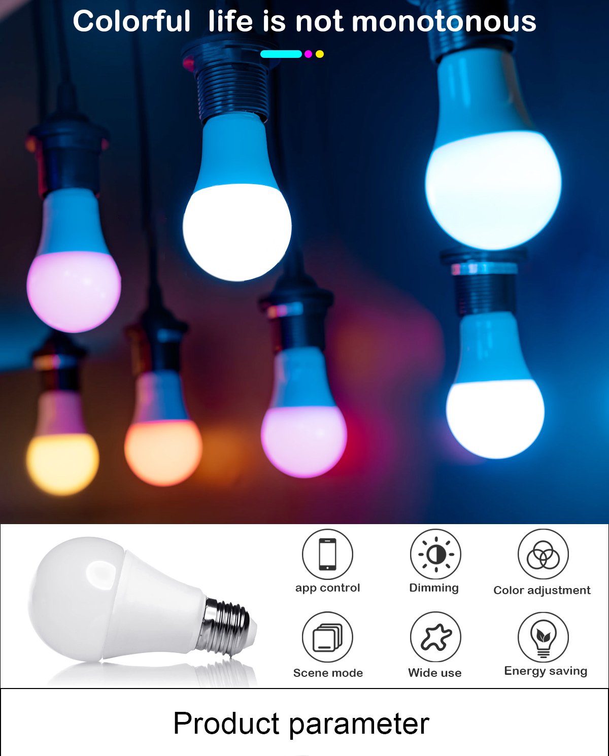 LED bluetooth bulb light