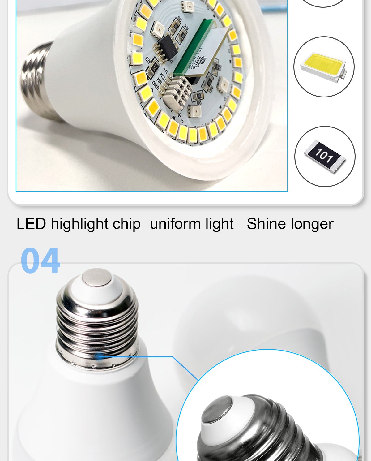 LED bluetooth bulb light