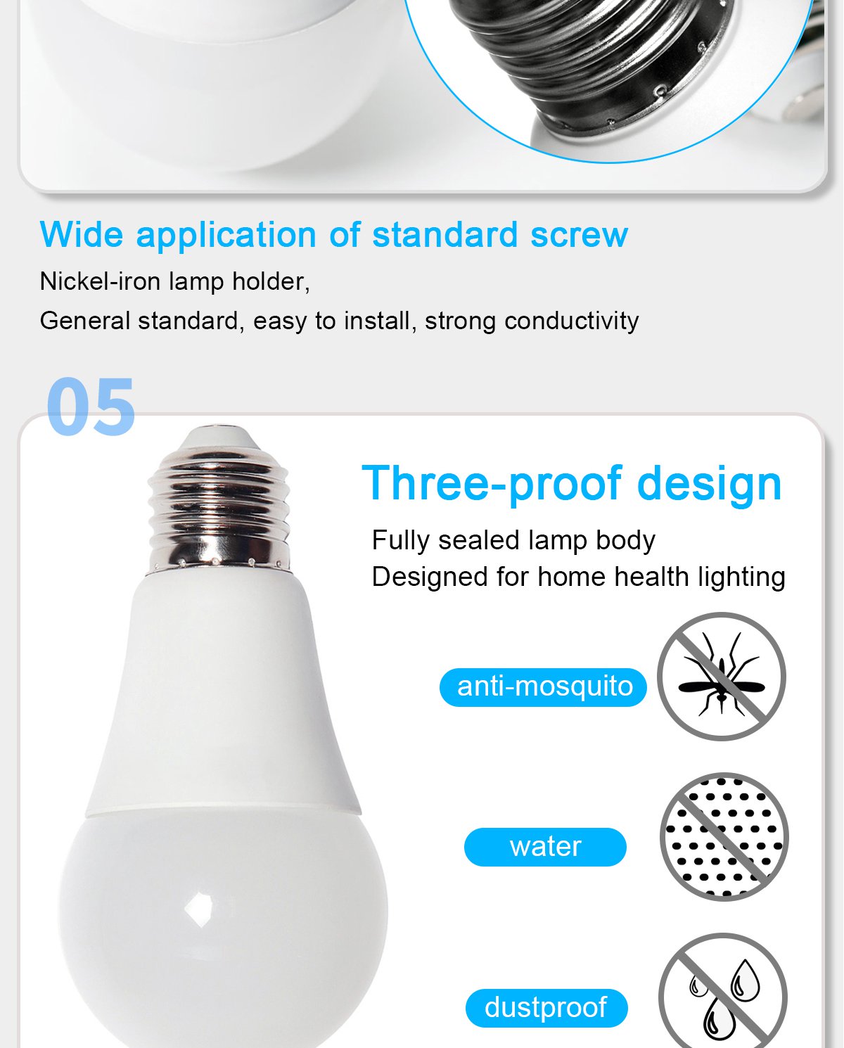 LED bluetooth bulb light