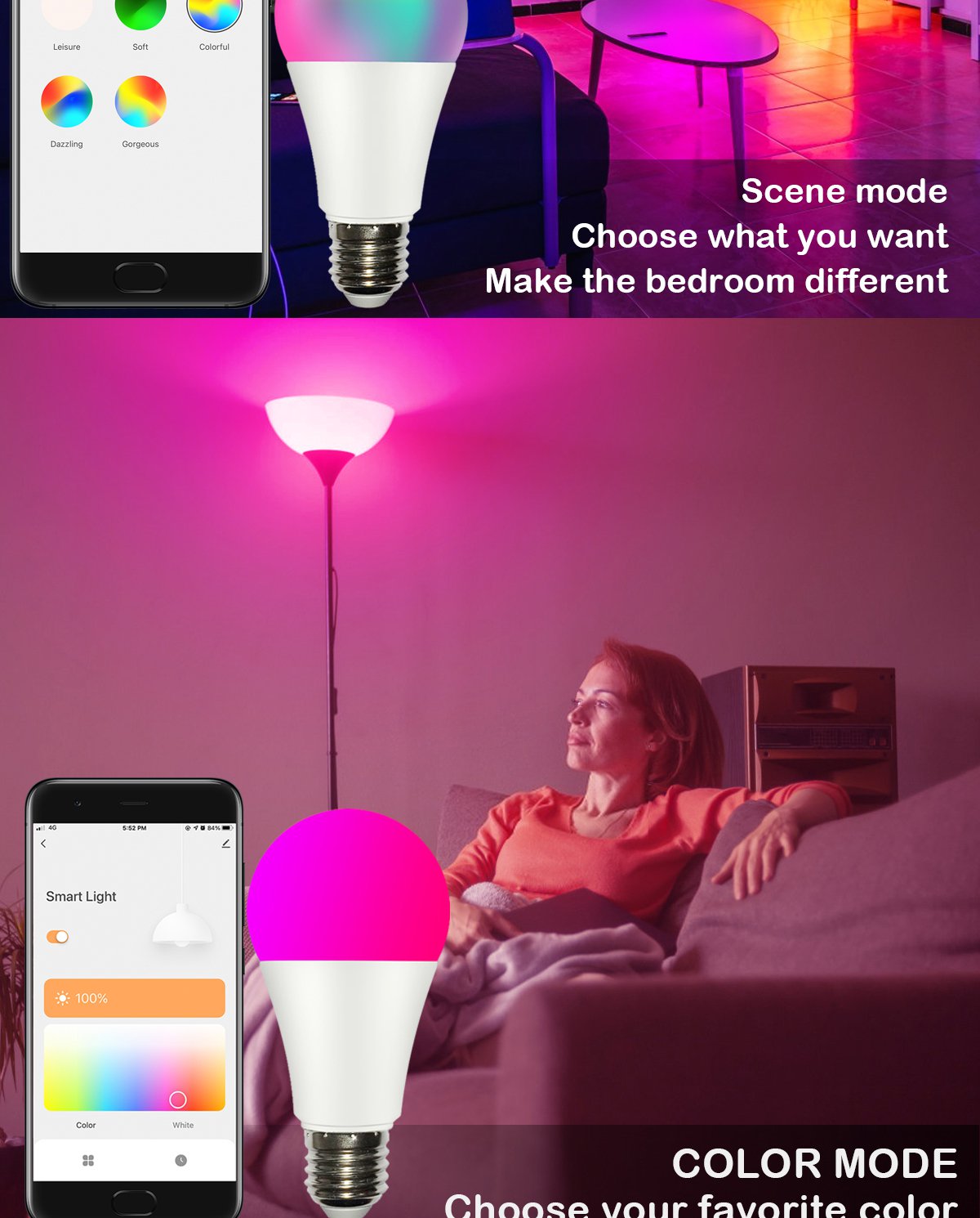 LED bluetooth bulb light