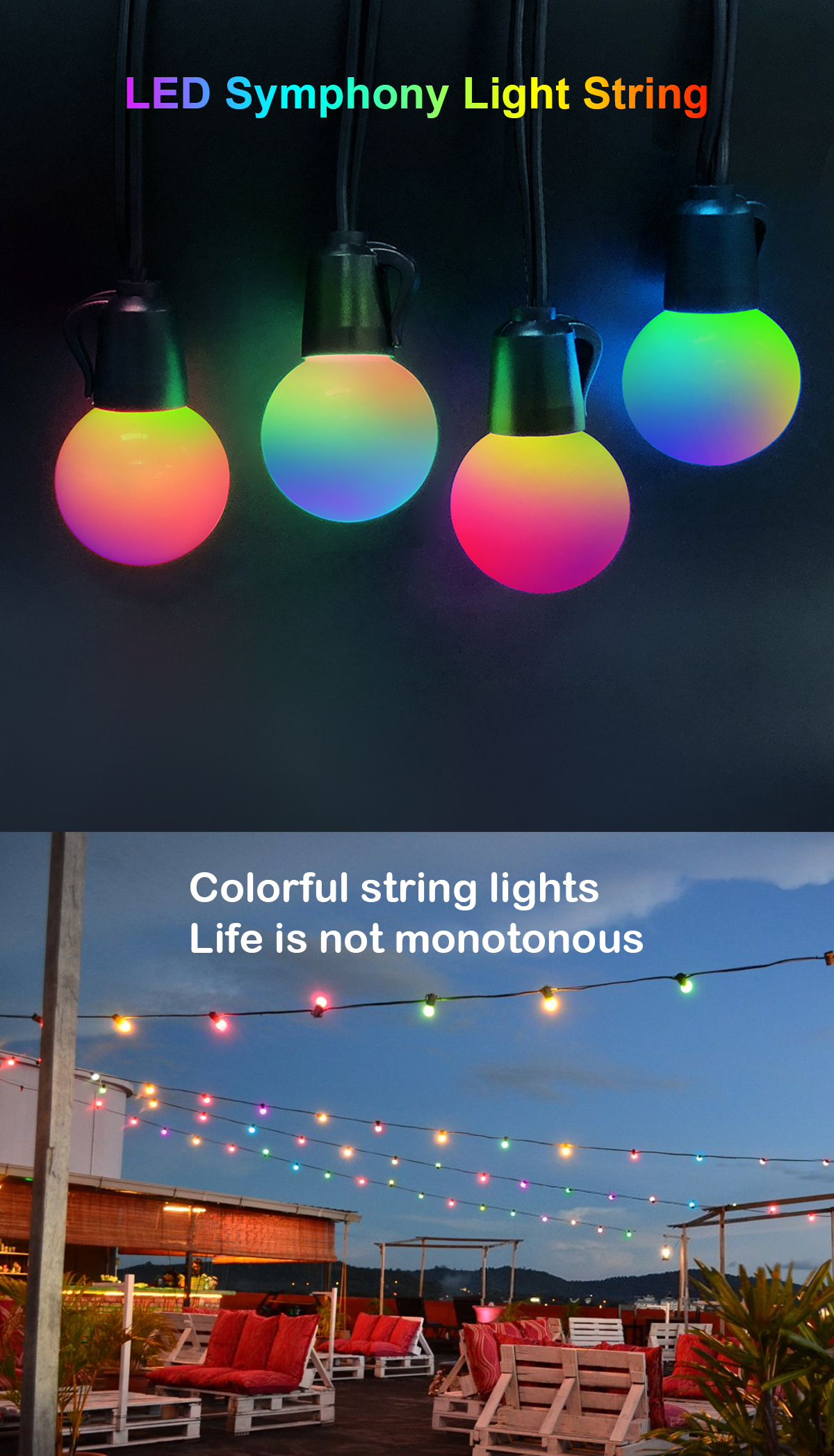 LED colorful light string